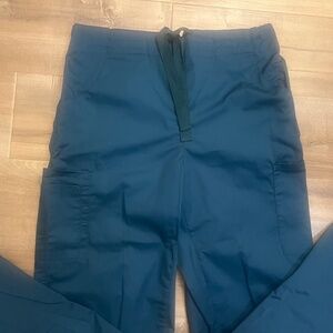 Silver Lining Apparel Women's Scrub Bottoms (Carribean Blue, Size Small)